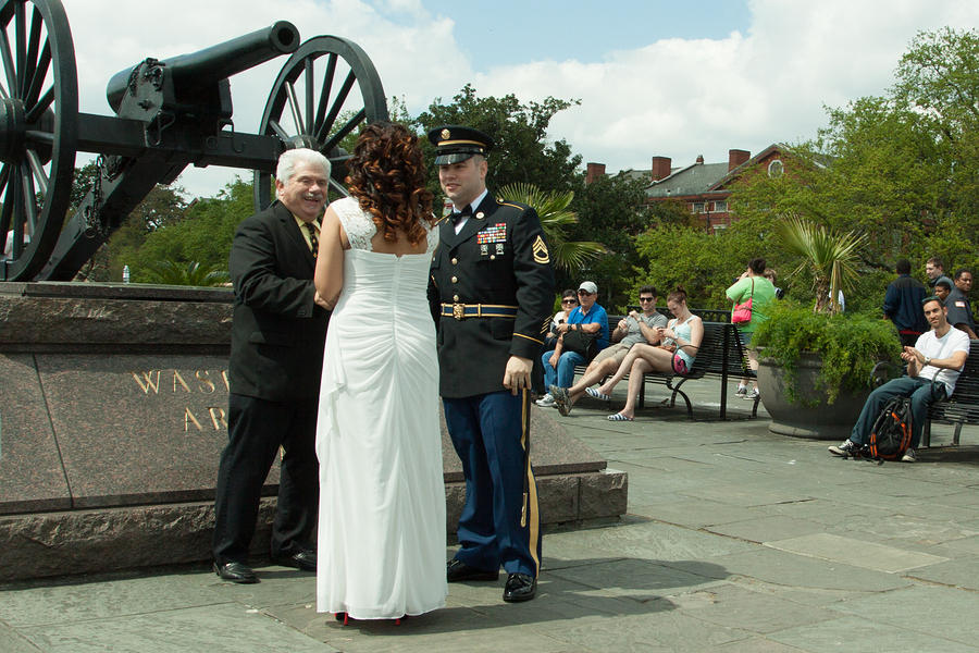 Wedding in Washington Artillery Park
