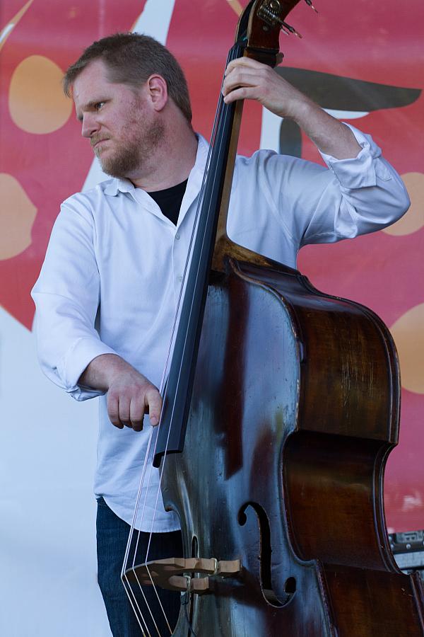 Jason Stewart on upright bass
