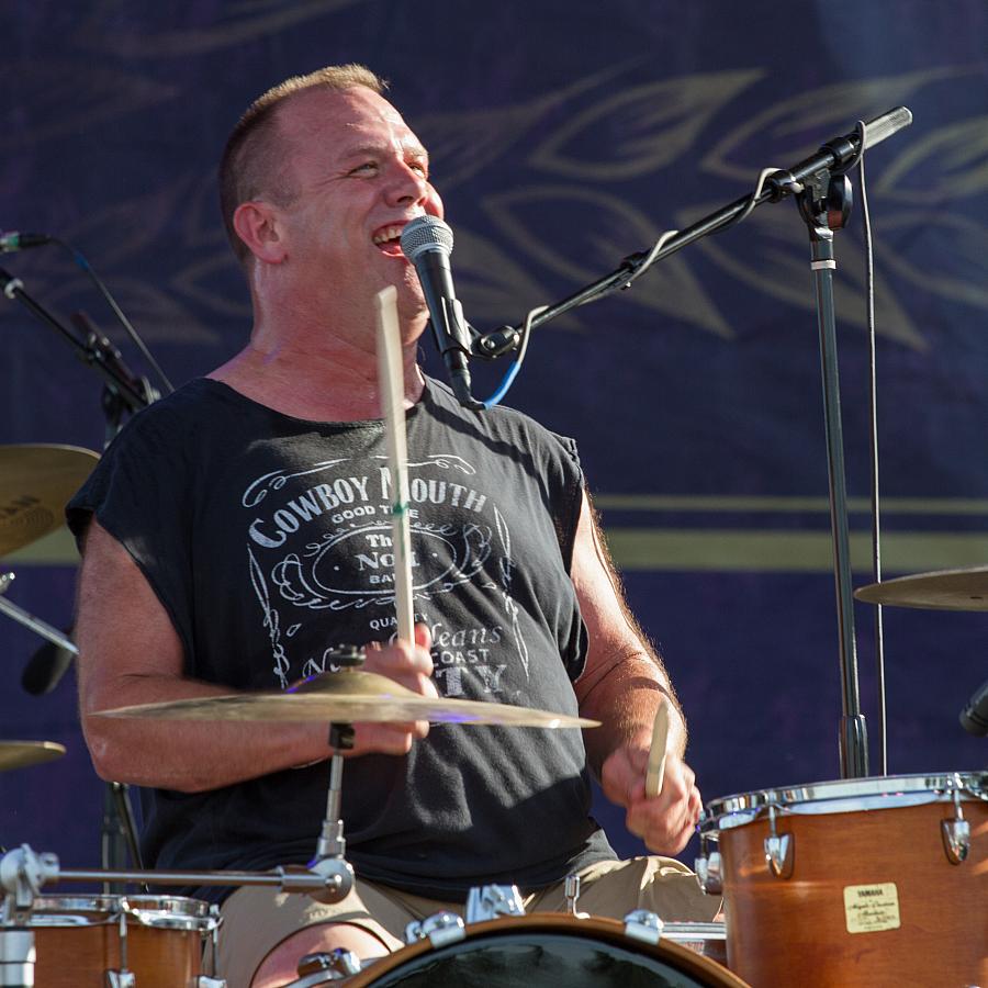 Fred LeBlanc on drums