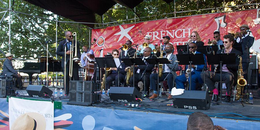 Terrance "Hollywood" Taplin leads the Uptown Jazz Orchestra