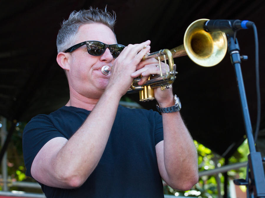 Jeremy Davenport on trumpet