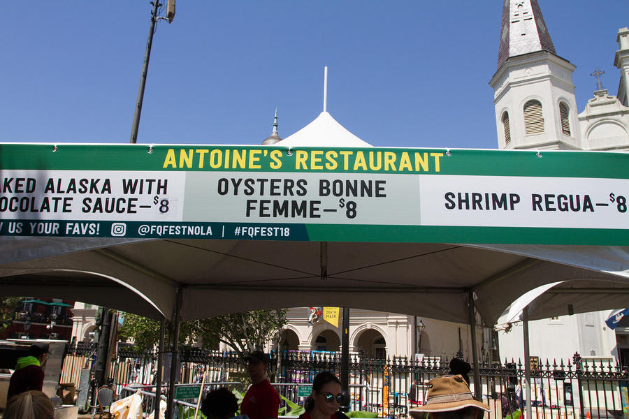 Antoine's Restaurant Menu