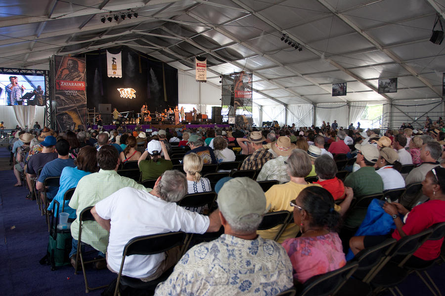 Jazz Tent crowd for Leah Chase