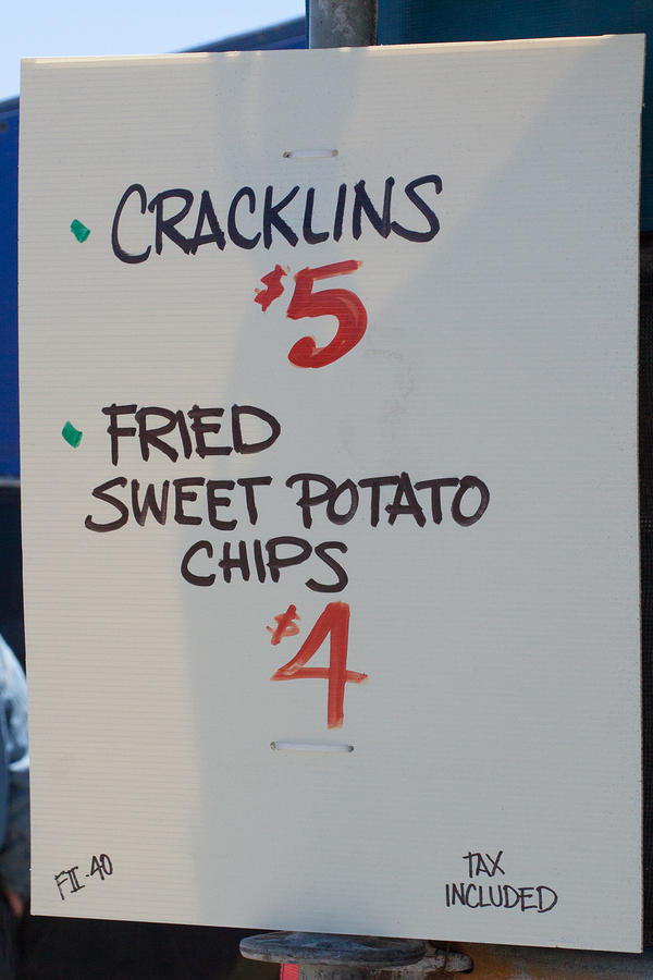 Fatty’s Cracklins menu