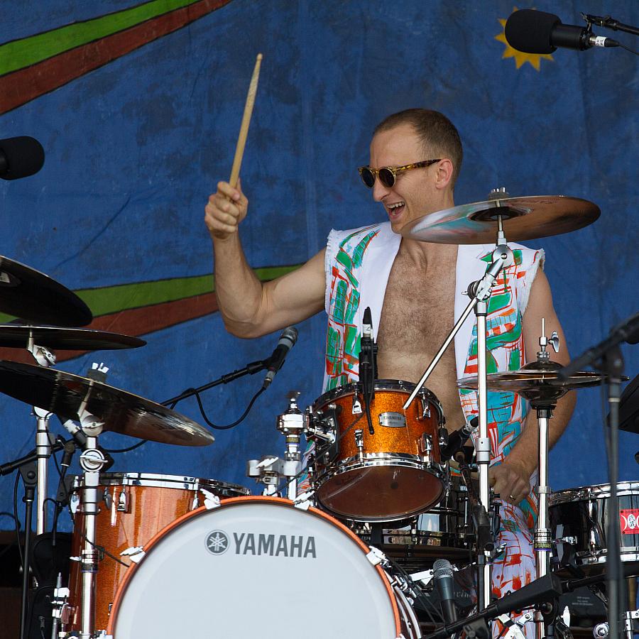 Russel Olschner on drums