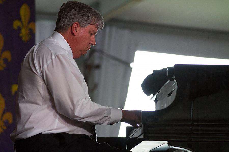 John Royen on piano