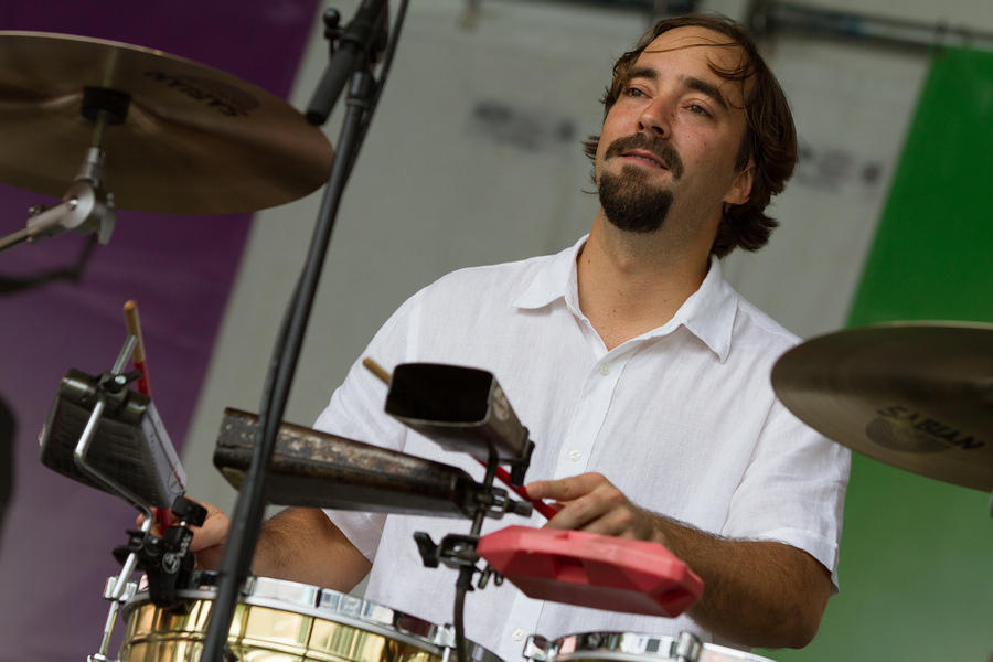 Gabriel Velasco on percussion