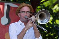 Charlie Halloran on trombone