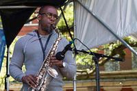 Aaron Fletcher on saxophone