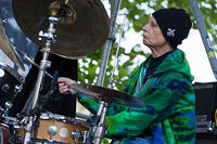 Johnny Vidacovich on drums
