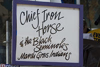 Chief Iron Horse & the Black Seminoles Mardi Gras Indians