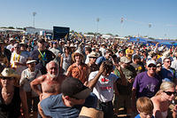 Crowd at Jazz Heritage stage