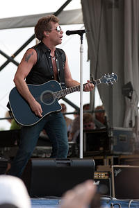Jon Bon Jovi on guitar