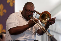 Ronell Johnson on trombone