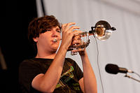 John Michael Bradford on trumpet