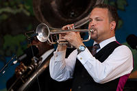 Mark Braud on trumpet