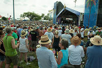 Gentilly/Samsung Galaxy Stage crowd for The Mavericks