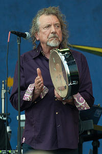 Robert Plant with drum