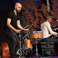 Joe Saylor on snare drum
