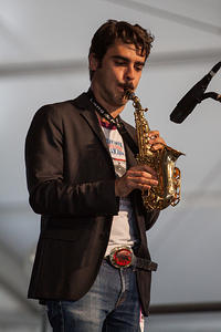 Eddie Barbash on soprano saxophone