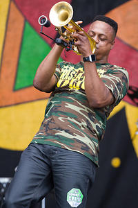 Tannon Williams on trumpet