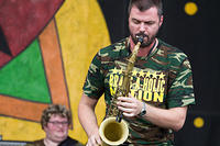 Robin Clabby on saxophone