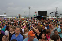 Acura Stage crowd waits for Keith Urban