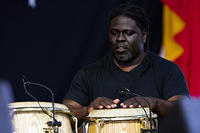 Alexei Marti on conga drums