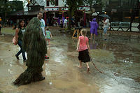 Man in ghillie suit