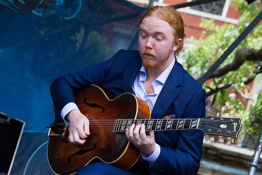 Caleb Tokarska on guitar