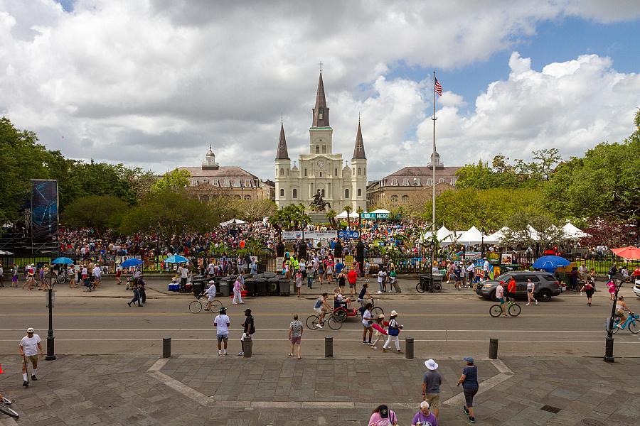 Jackson Square and Decatur Street