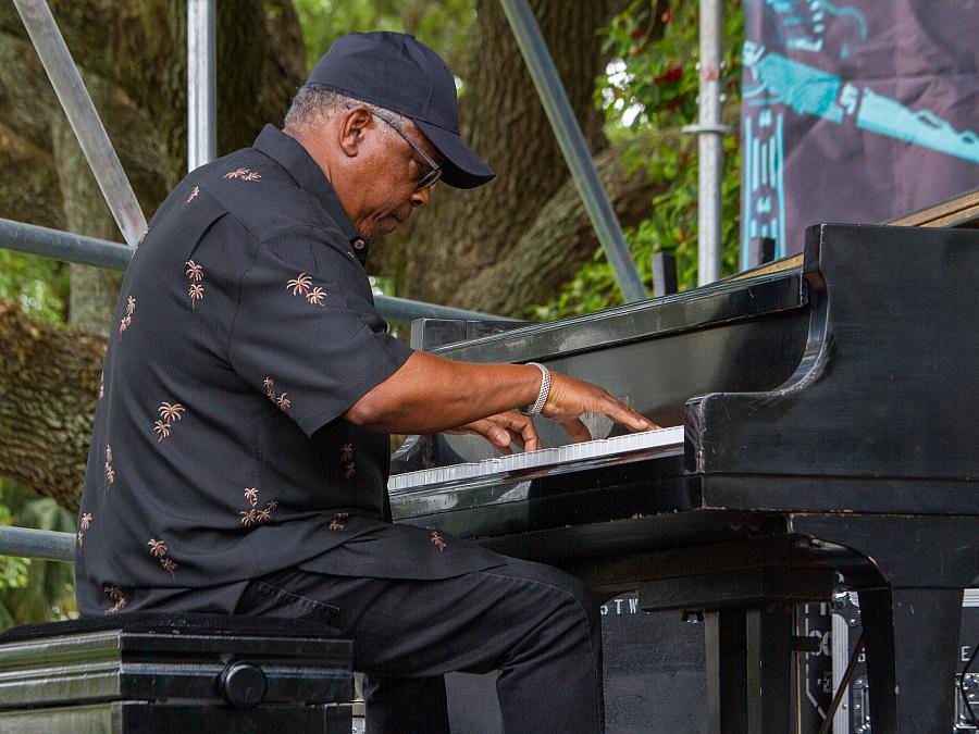 Arnett Hayes on piano