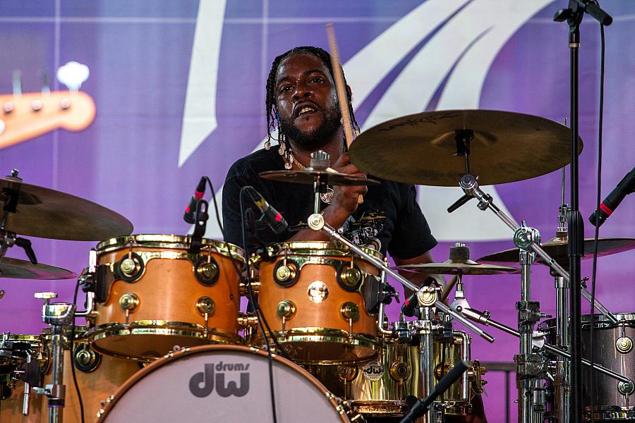 Terrence Houston on drums