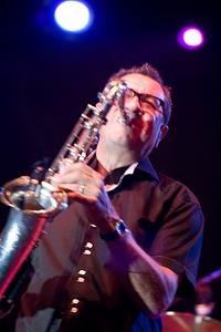 Larry Klimas on saxophone