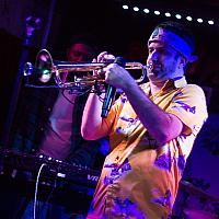 K.C. O'Rorke on trumpet