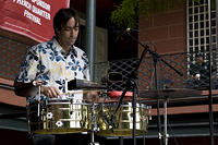 Gabriel Velasco on percussion