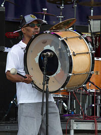 Keith Frazier on bass drum