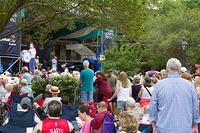 CapitalOne stage in Jackson Square