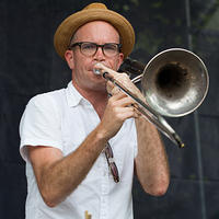 Charlie Halloran on trombone