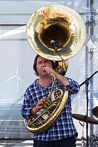 Matt Perrine on Sousaphone