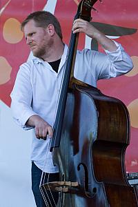 Jason Stewart on upright bass