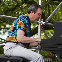 David Bodinghouse on piano