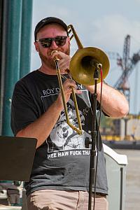 Chris Miller on trombone