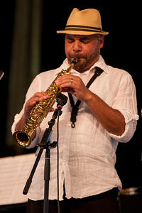 Derek Douget on soprano sax