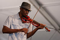 Donald James on violin