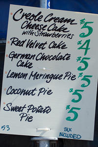 Minnie Pearl Pies and Pastries menu