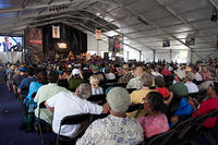 Jazz Tent crowd for Leah Chase