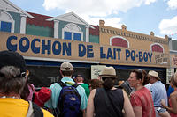 Cochon de Lait Po-Boy sign in Food Area 1