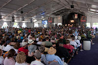 Jazz Tent crowd for Ellis Marsalis