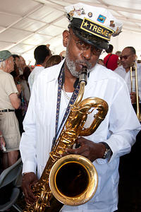 Roger Lewis on baritone sax